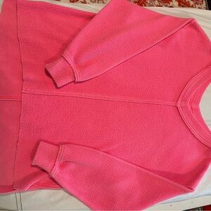 Aerie Pink Crew Neck Sweater Cozy
